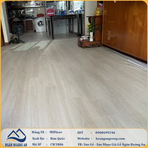 Sàn Nhựa Hèm Khoá MSFloor CW3806 4mm
